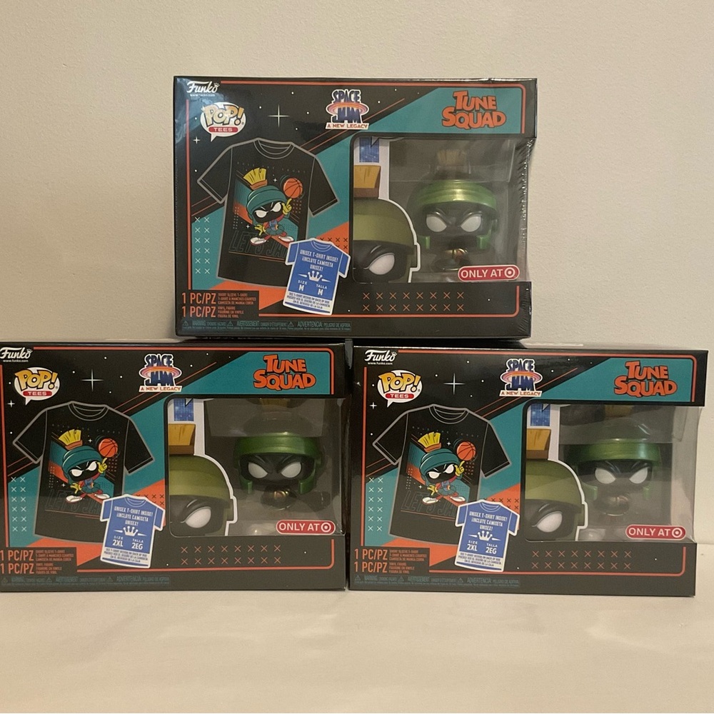 Funko Tune Squad Space Jam Marvin Funko Pop with Tshirt